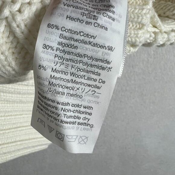 J. Crew Poncho Sweater Womens Small Turtleneck Merino Wool Blend Style#AR947 - Picture 5 of 11